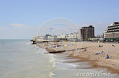 Worthing seafront. Sussex. England