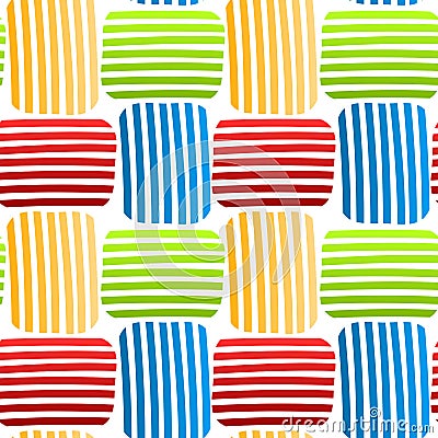 Woven colored stripes seamless pattern