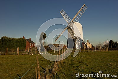 Wrawby Post Mill, Wrawby, Lincolnshire, UK.