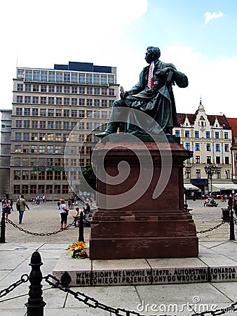 WROCLAW, POLAND - June 7: Market in Wroclaw, moved from Lvov mon
