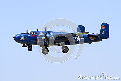 WWII Plane over tinker air force base