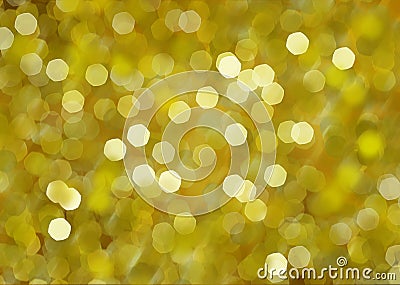 Yellow circles abstract background