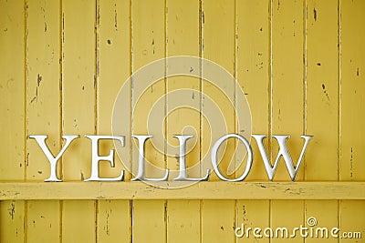 Yellow Color Word Background