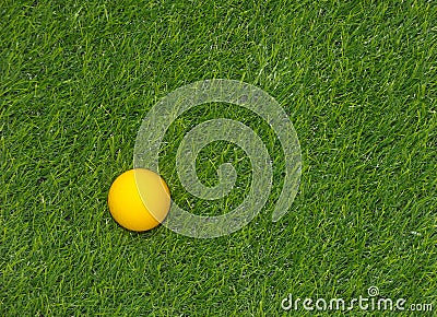 Yellow golf ball