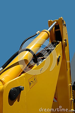 Yellow multi purpose wheel-loader