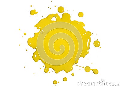 Yellow Paint Splatter
