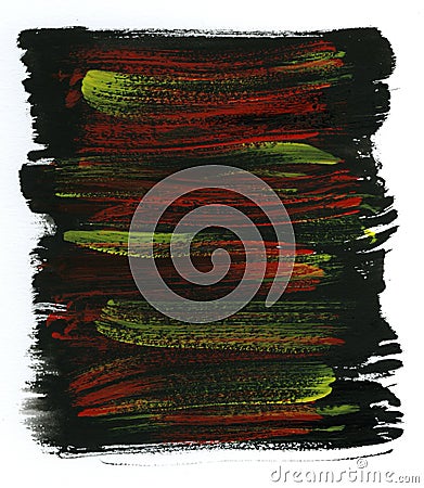 Yellow, red and black watercolor background