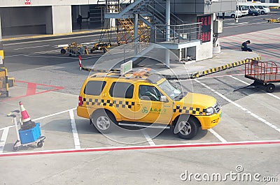 Security car in Airport