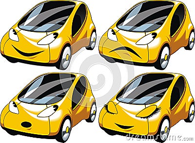 Yellow small car design