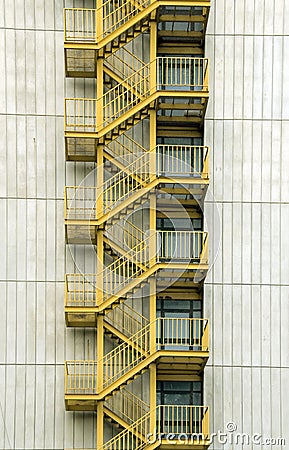 Yellow stairways