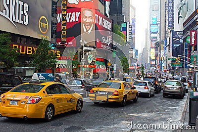 Yellow taxi in New York