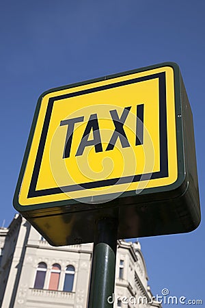 Yellow Taxi Sign