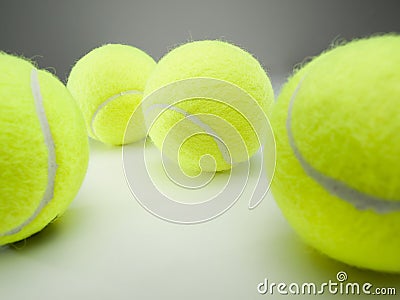 Yellow tennis balls