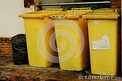 Yellow trash