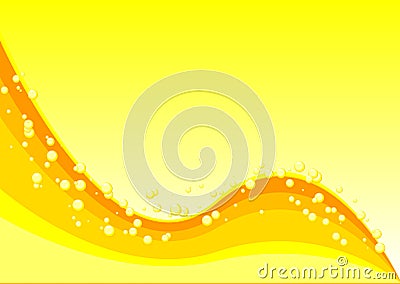 Yellow waves and bubbles