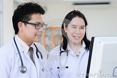 Young asian doctor in hospital