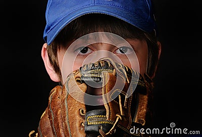 Young baseball pitcher