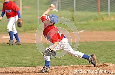 Young Baseball Pitcher
