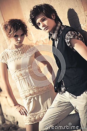 Young couple fashion