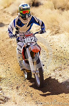 Young Dirt Bike Racer