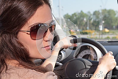 Young female driver