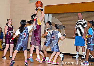 Young Girls Basketball