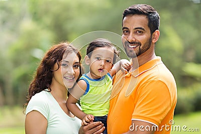 Young indian family