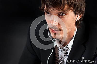 Young man with headphones