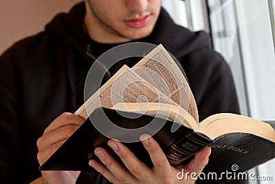 Man Reading Bible