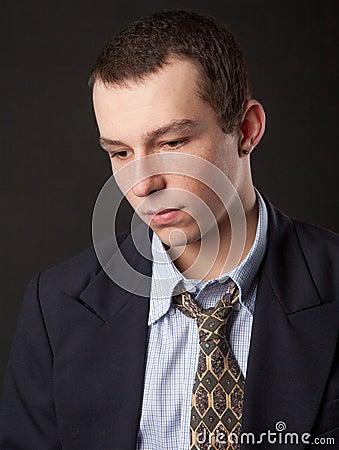 Young Man in Suit and Tie