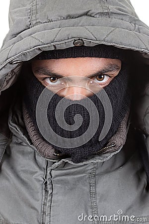 Young man wearing green jacket and a black hoodie