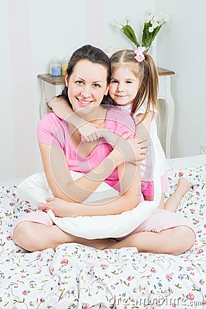 Young Mother and daughter