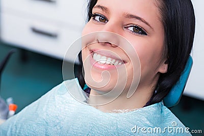 Young Woman at Dentist s Office