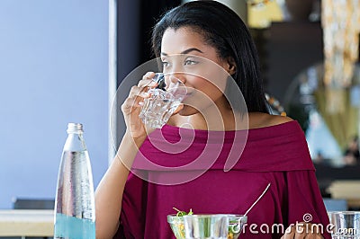 Girl drinking piss lunch break