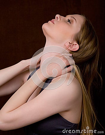 Young Woman With Head Tossed Back