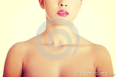 Young woman neck