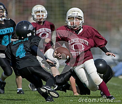 Youth American football game