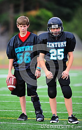 Youth American Football injured player