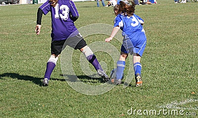 Youth Soccer Player in Action