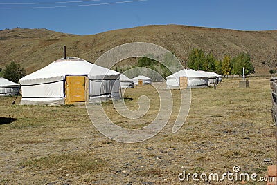 Yurt camp in Mongolia
