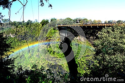 Zambesi river and Victoria Falls. Zimbabwe