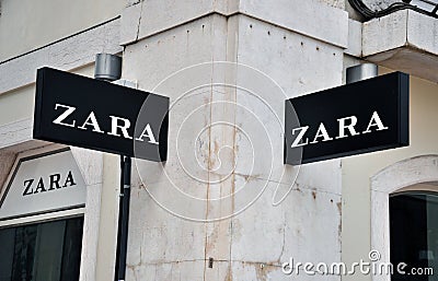 Zara store sign