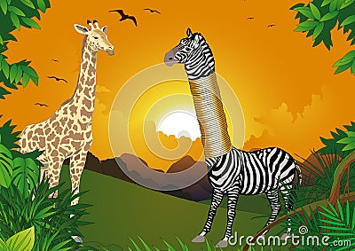 Zebra who wanted to be higher