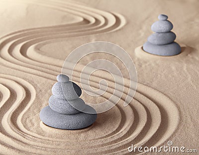 Zen meditation garden harmony and serenity