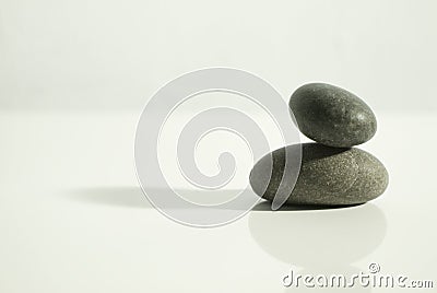 Zen rocks white