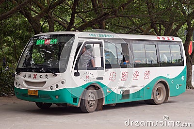 Zhuhai mini LNG bus in service