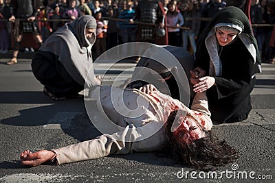 基督耶稣痛苦 图库摄影片