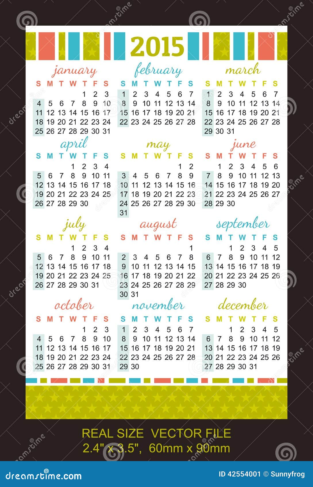 口袋日历2015年,在sundaysize的开始:2图片