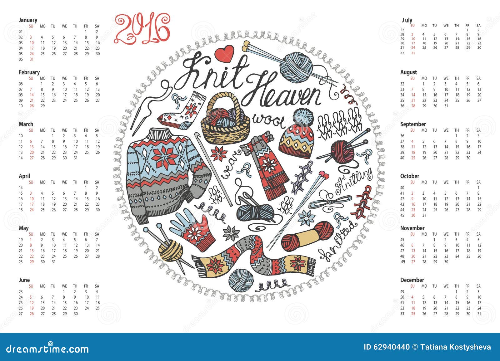 日历2016年 乱画手工制造编织图片