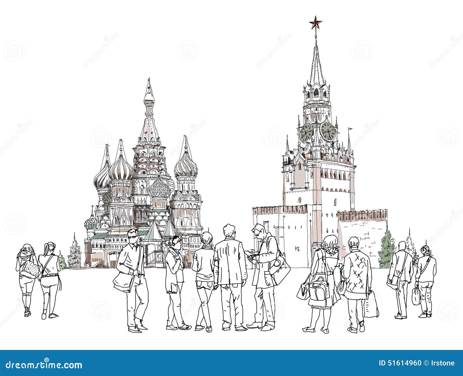 Кремль рисунок карандашом